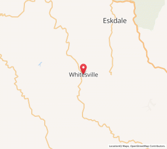 Map of Whitesville, West Virginia