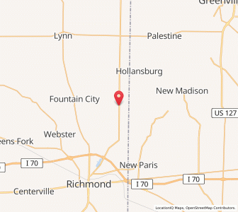 Map of Whitewater, Indiana