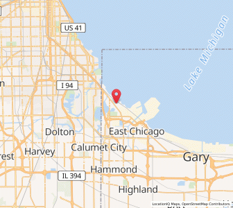 Map of Whiting, Indiana