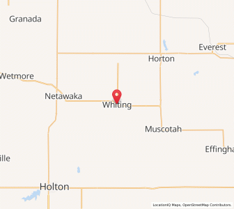 Map of Whiting, Kansas