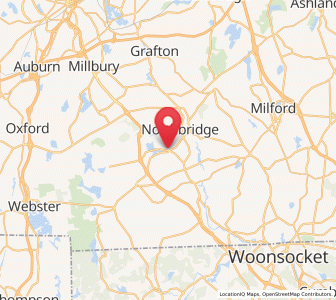 Map of Whitinsville, Massachusetts