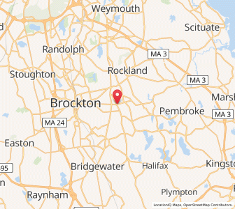 Map of Whitman, Massachusetts