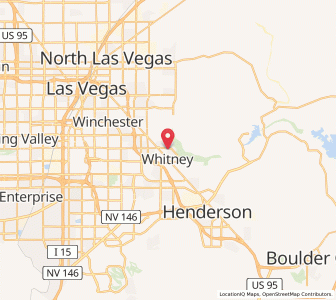 Map of Whitney, Nevada