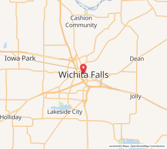 Map of Wichita Falls, Texas