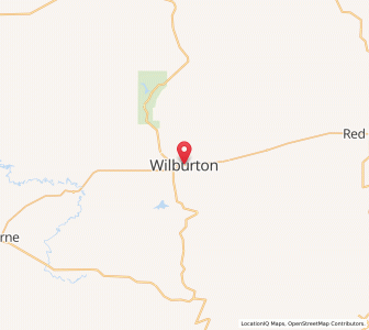 Map of Wilburton, Oklahoma