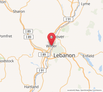 Map of Wilder, Vermont