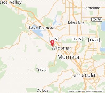 Map of Wildomar, California