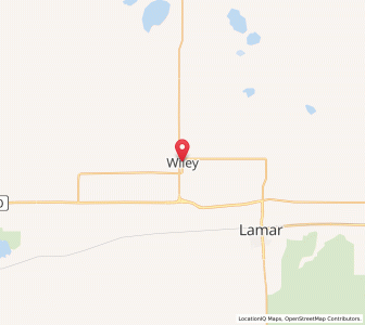 Map of Wiley, Colorado