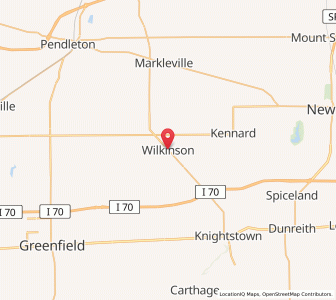 Map of Wilkinson, Indiana