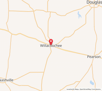 Map of Willacoochee, Georgia