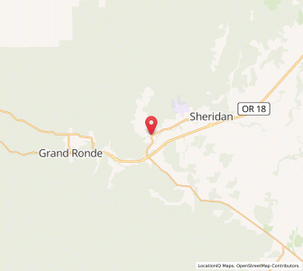 Map of Willamina, Oregon