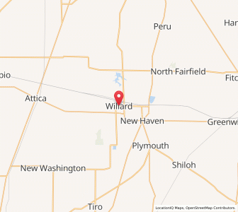 Map of Willard, Ohio