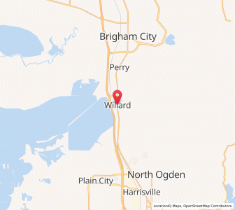 Map of Willard, Utah