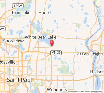 Map of Willernie, Minnesota