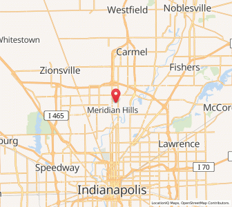 Map of Williams Creek, Indiana