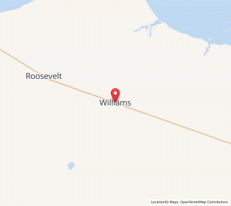 Map of Williams, Minnesota