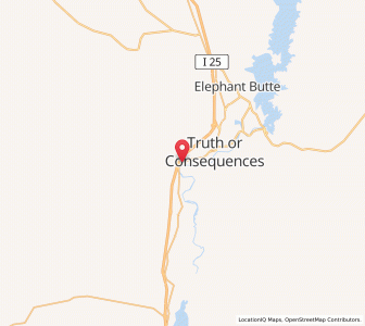 Map of Williamsburg, New Mexico