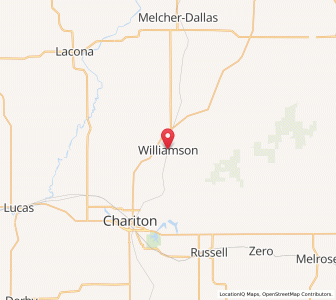 Map of Williamson, Iowa