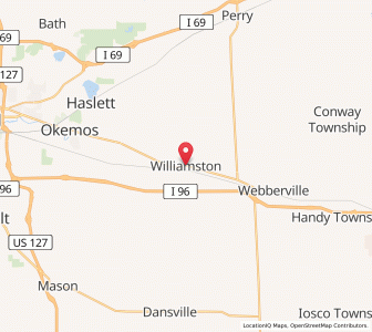 Map of Williamston, Michigan