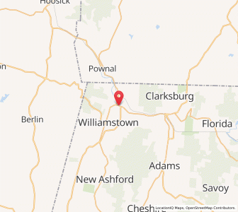 Map of Williamstown, Massachusetts