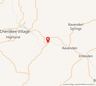 Map of Williford, Arkansas