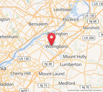 Map of Willingboro, New Jersey