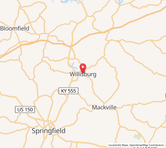 Map of Willisburg, Kentucky