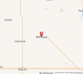Map of Wilmont, Minnesota