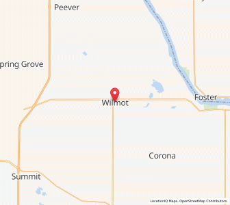 Map of Wilmot, South Dakota