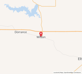 Map of Wilson, Kansas
