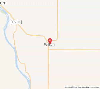 Map of Wilton, North Dakota