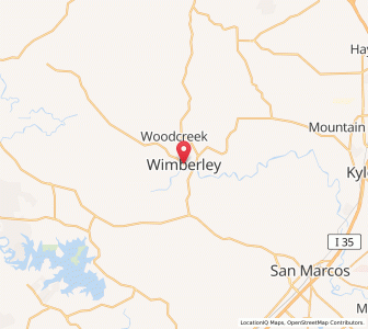 Map of Wimberley, Texas