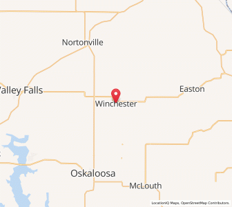 Map of Winchester, Kansas