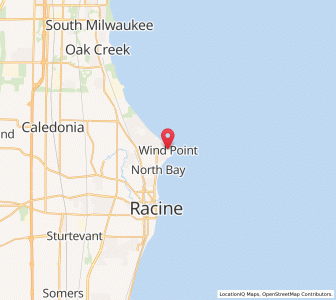 Map of Wind Point, Wisconsin