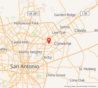 Map of Windcrest, Texas