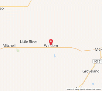 Map of Windom, Kansas