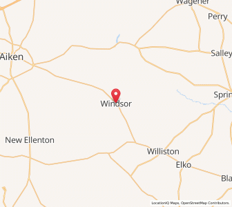 Map of Windsor, South Carolina