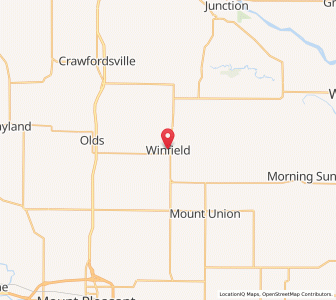 Map of Winfield, Iowa