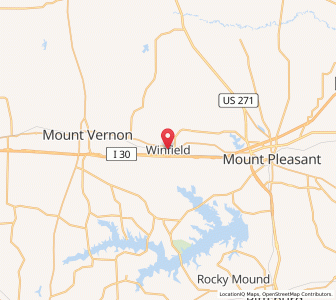 Map of Winfield, Texas