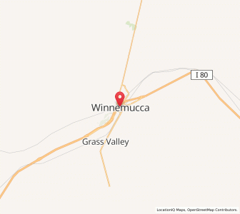 Map of Winnemucca, Nevada