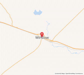Map of Winslow, Arizona