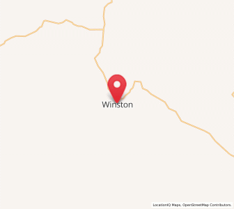 Map of Winston, New Mexico