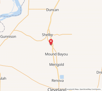 Map of Winstonville, Mississippi