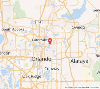 Map of Winter Park, Florida