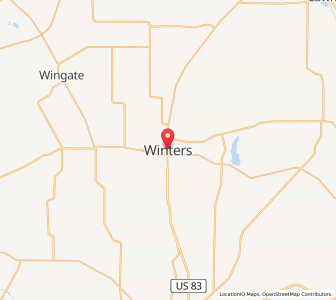 Map of Winters, Texas