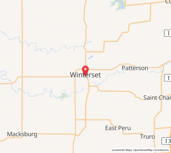 Map of Winterset, Iowa