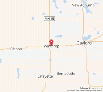 Map of Winthrop, Minnesota