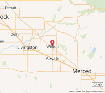 Map of Winton, California