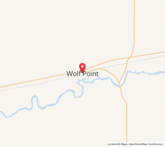 Map of Wolf Point, Montana