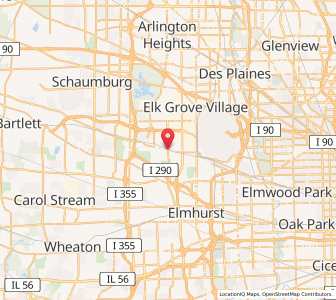 Map of Wood Dale, Illinois